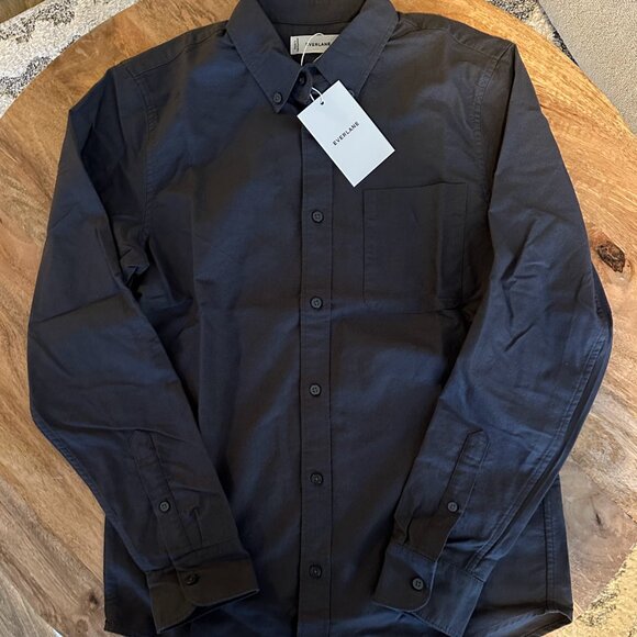 Everlane Men's Slim Oxford Button Up Shirt in Slate Grey, Size Small- NEVER WORN - Picture 4 of 4
